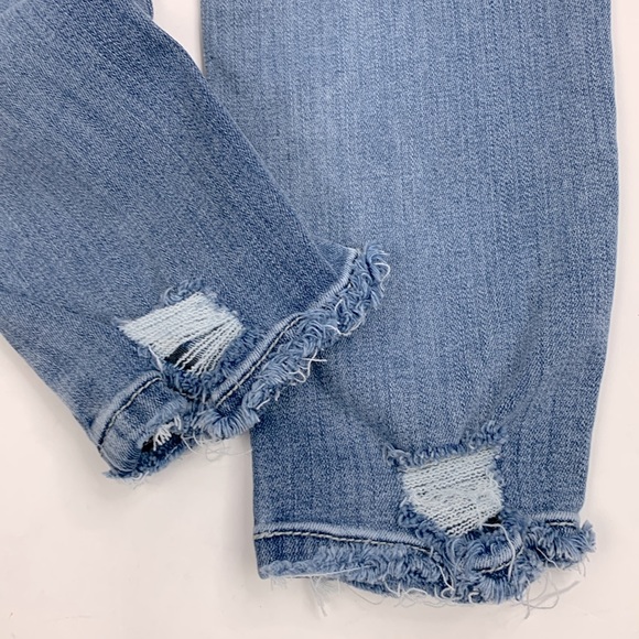 KanCan Distressed Skinny crop ankle jeans Size 9/28 Stretch Light wash denim - Picture 8 of 12